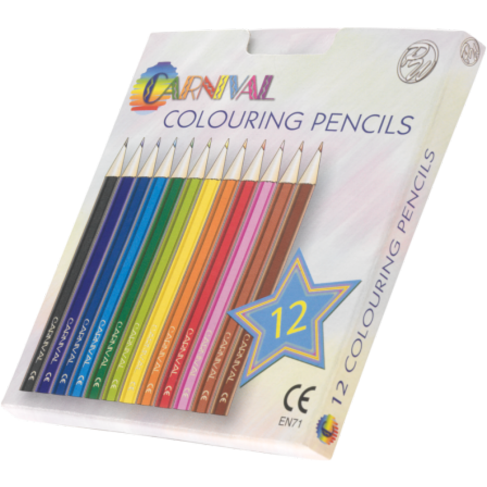 Carnival Colouring Pencils Half Size 12 Pack