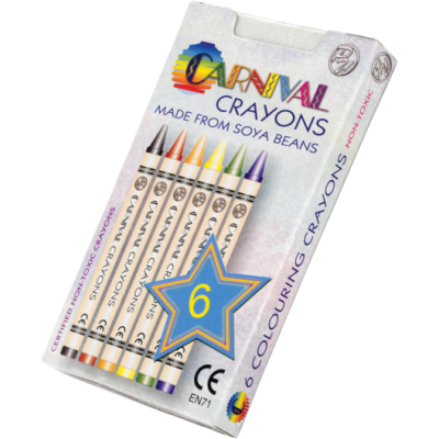 Carnival Crayons - 6 Pack